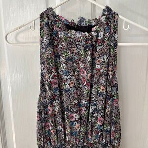 Floral Sleeveless Dress - H&M - Size 14 - Fully Lined